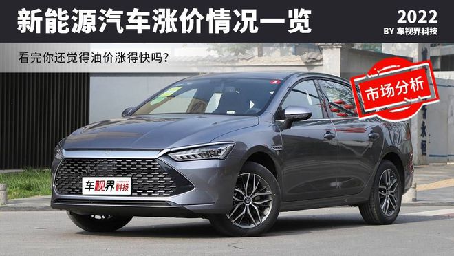 新能源汽车涨价情况一览 看完你还觉得油价涨得快吗?